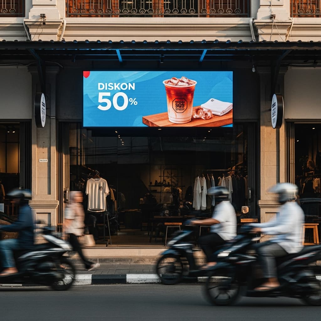 Signage LED Digital untuk Toko