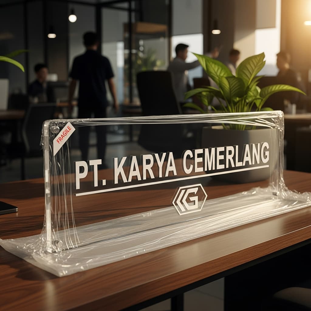 Papan Nama Akrilik Siap Kirim