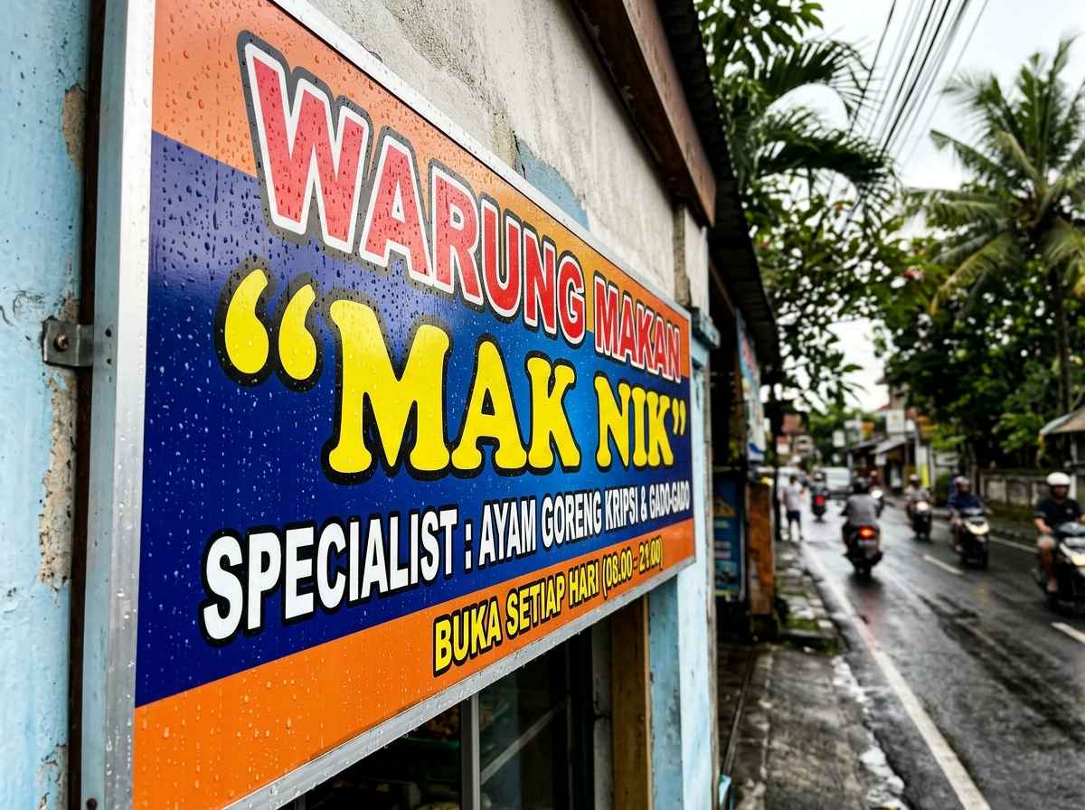 Signage Pudar Warna Kena Hujan? Ini 5 Solusinya
